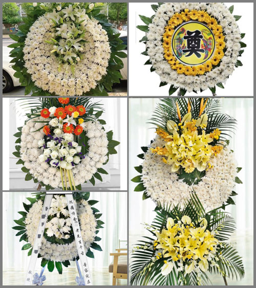 四川成都龙泉驿区同安街道万家村花圈速递